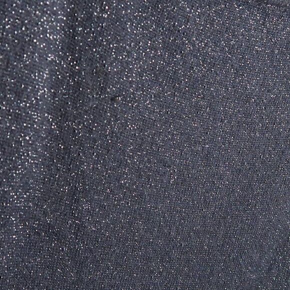 EXPRESS DARK BLUE CUT OUT  SPARKLY STRETCH LONG SLEEVE MIDI DRESS SIZE SMALL - Picture 6 of 8